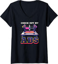 Womens 3D Printer Accessories Check Out My Abs V Neck