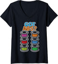 Womens Funny 3D Printing Nerd Got Abs 3D Printer Filament V Neck