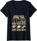Womens 3D Printing Design A 3D Printer Fan V Neck
