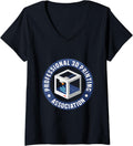 Womens Profession 3D Printing V Neck