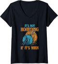 Womens It's Not Hoarding If It's Yarn Weaving Yarn V-Neck