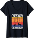 Womens I Pet Cats I 3D Print Stuff I Know Things 3D
