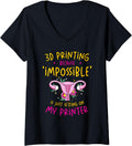 3D Printer Funny Print Costume Quote 3D Printing Lovers V Neck