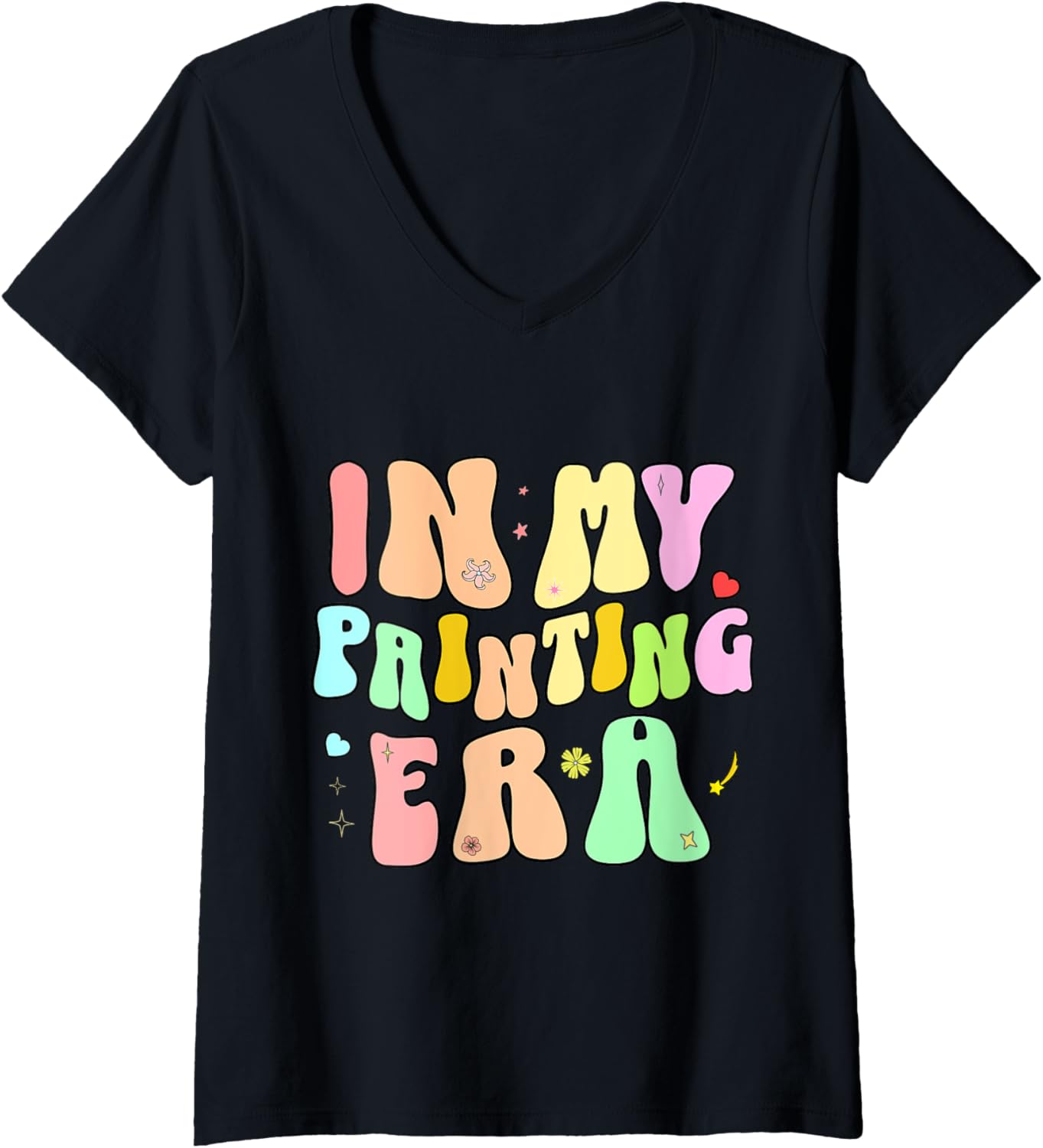 Womens Printing Printer Retro Funny Poster Sheets Laser Ink Prints V Neck