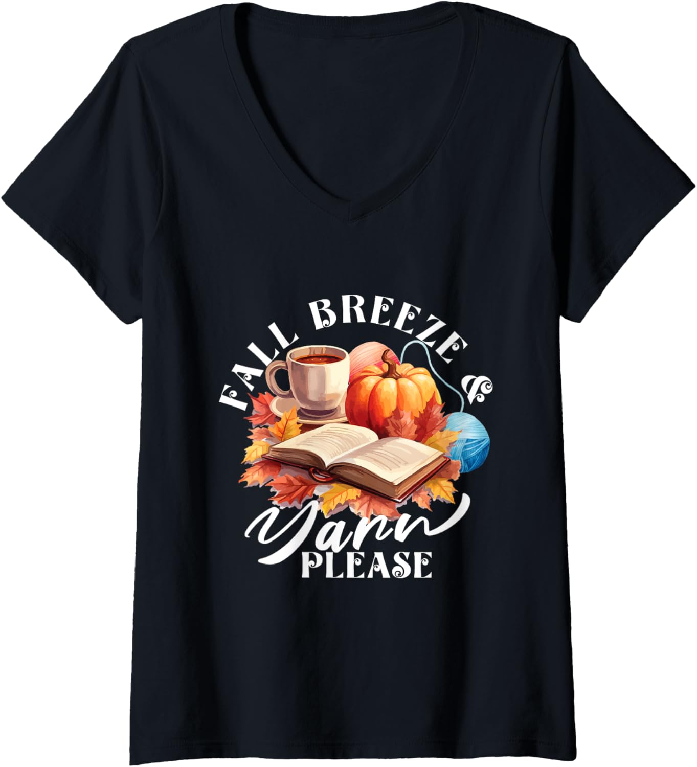 Fall Breeze Yarn Please | Crocheting Knitting | Crocheter V-Neck