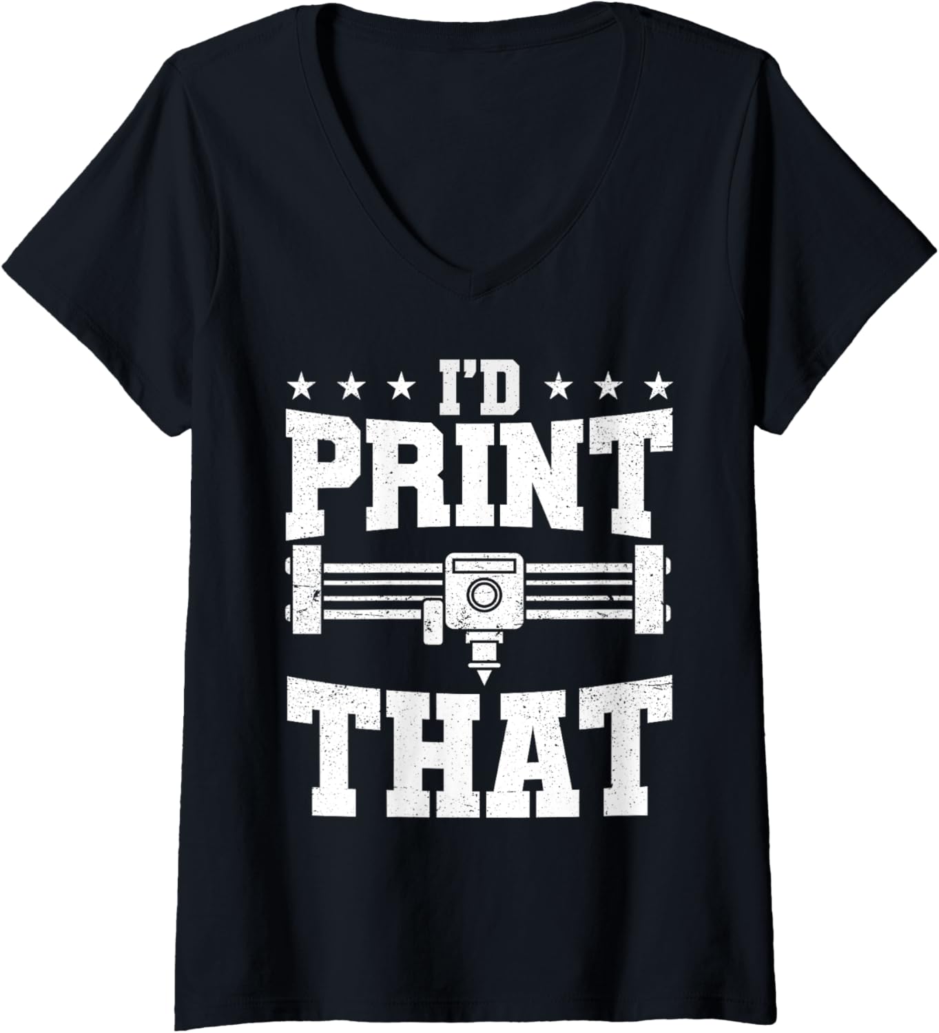 Womens Id Print That 3D Printing 3D Printer Men V Neck