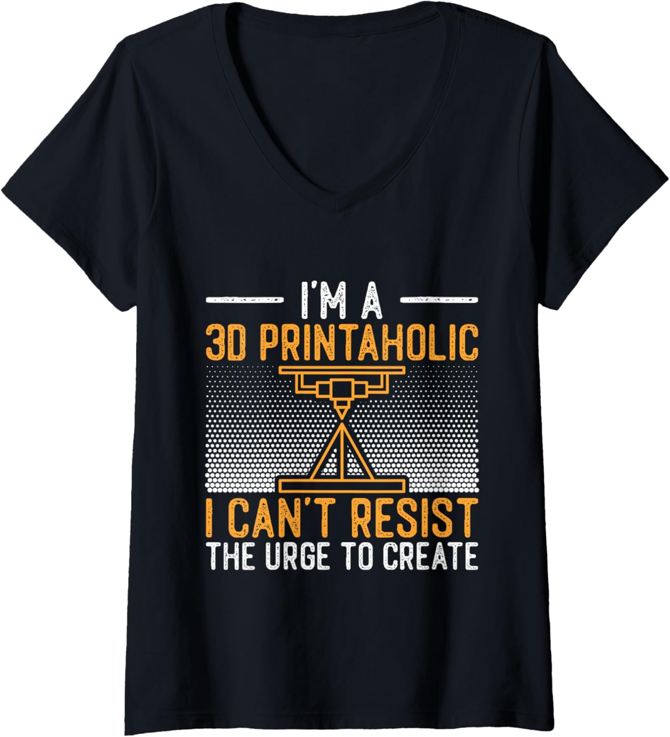 Womens Funny 3D Printer Design Men Women 3D Printing Printer V Neck