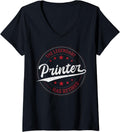 Legendary Retired Printer V Neck