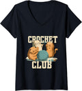 Funny Crochet Club | Kittens Playing With Yarn | Knitting V-Neck
