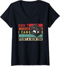 Womens 3D Printer Vintage Retro Present Idea Geeks 3D Printing V Neck