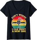 Womens Dont Worry I Can Print A New One Vintage Funny 3D