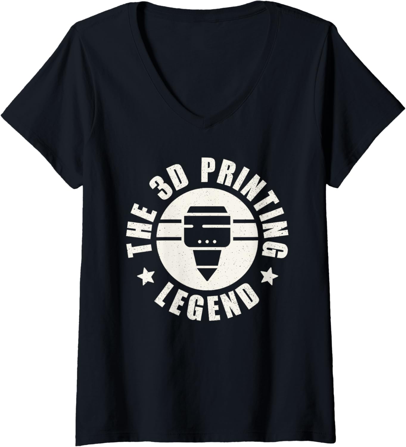 Womens 3D Printing Legend 3D Printing Printer V Neck