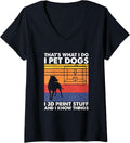 Womens I Pet Dogs I 3D Print Stuff I Know Things 3D