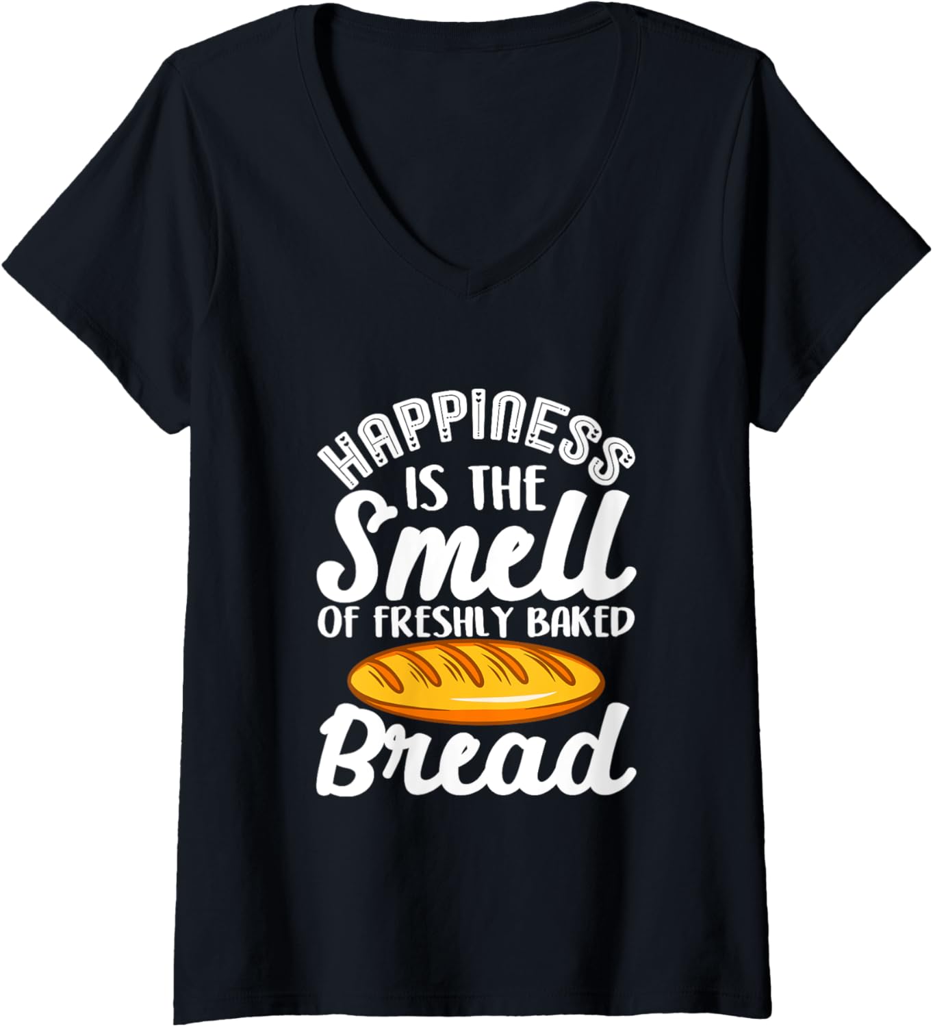 Womens Bread Baking Bread Maker Smell Of Freshly Baked Bread V-Neck