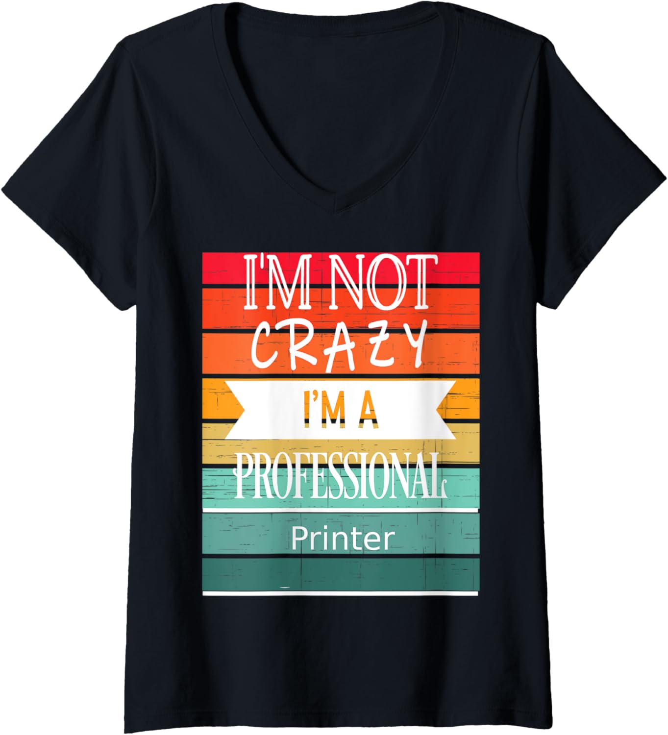 Womens Funny Appreciaton Item A Printer V Neck