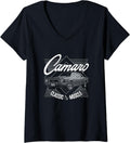 Womens Chevrolet Camaro Classic Muscle Usa 33257 V Neck