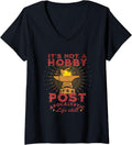 Womens Blacksmith Knife Maker Design for a Metalworker V-Neck