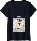 Womens Samurai 3D Printer V Neck