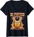 Womens 3D Printing 3D Printer Machine 90S Bootleg Style V Neck