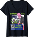 Womens Bankers Have Green Privilege Federal Reserve Money Printing V Neck