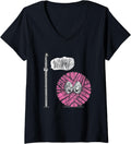 Womens funny crochet yarn gift V-Neck