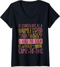 Womens Knitting Yarn Crocheting Crochet V-Neck