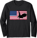 4Th Of July Usa Patriotic American Flag Eagle Men Women Long Sleeve
