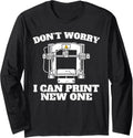 Funny 3D Printing Men Women Printing Machine 3D Printer Long Sleeve