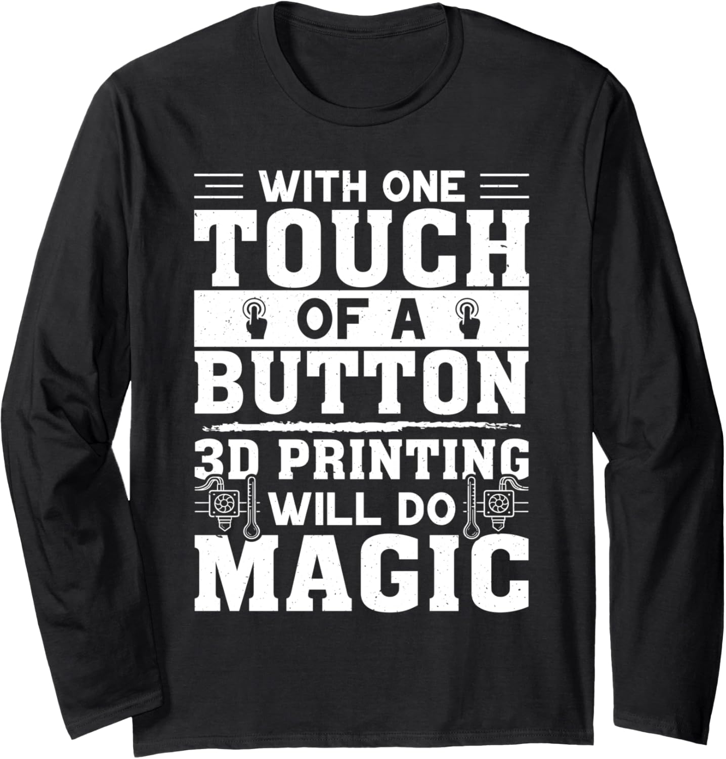 A Magic In One Touch 3D Printing Design 3D Printer Long Sleeve
