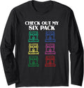 Check Out My Six Pack Filament Funny 3D Printing Workers Long Sleeve