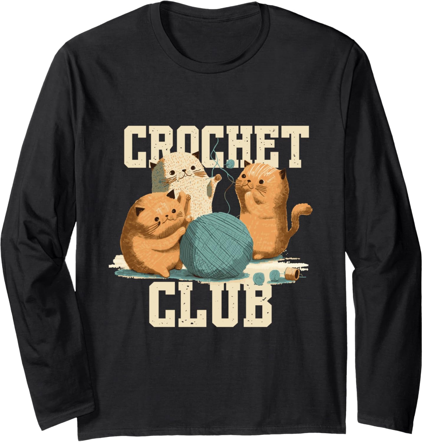 Funny Crochet Club | Kittens Playing With Yarn | Knitting Long Sleeve