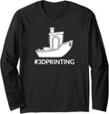 Benchy Model Hashtag 3D Printing Enthusiast Long Sleeve