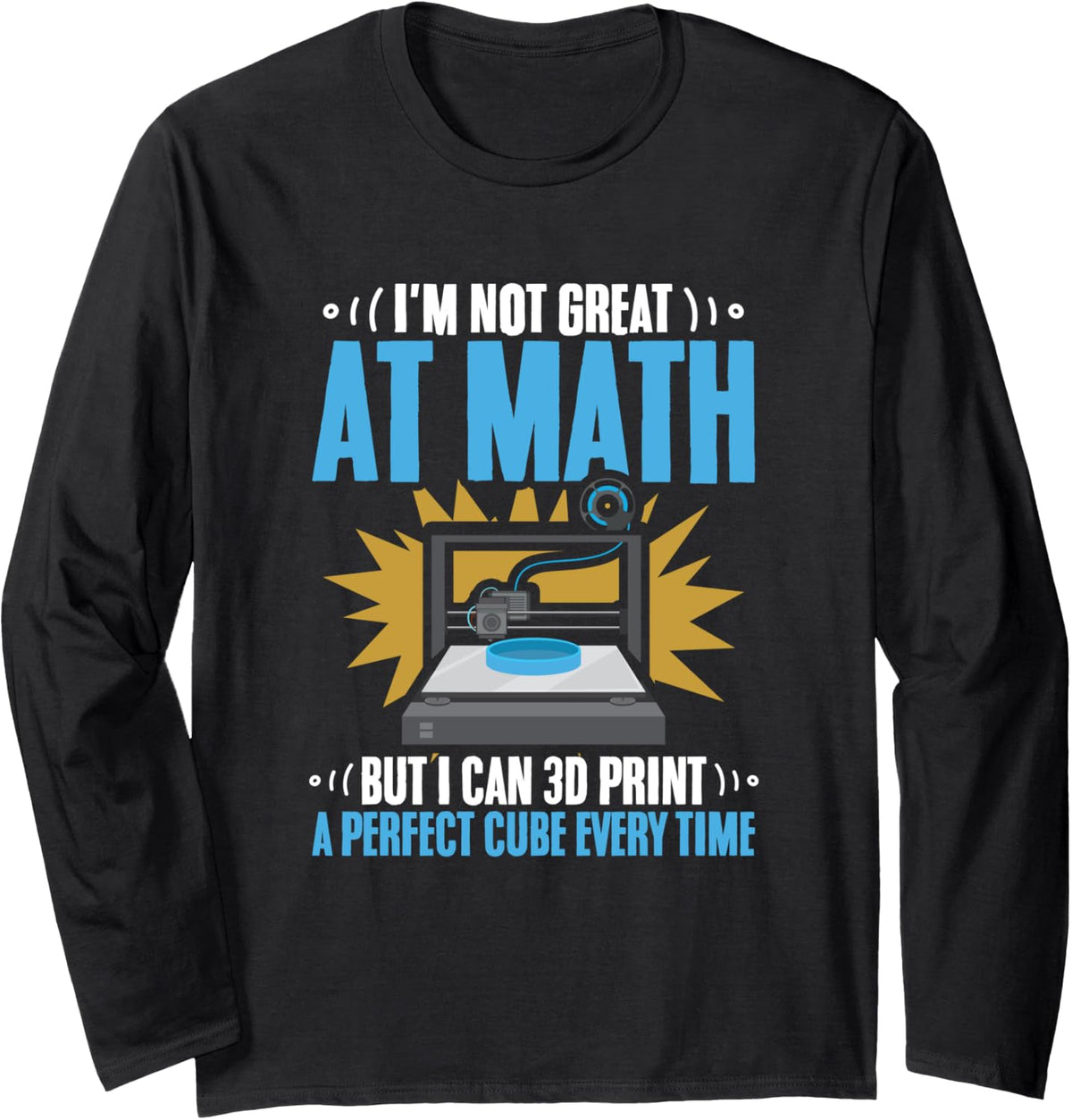Can 3D Print Operator Machine Filament Funny 3D Printing Long Sleeve