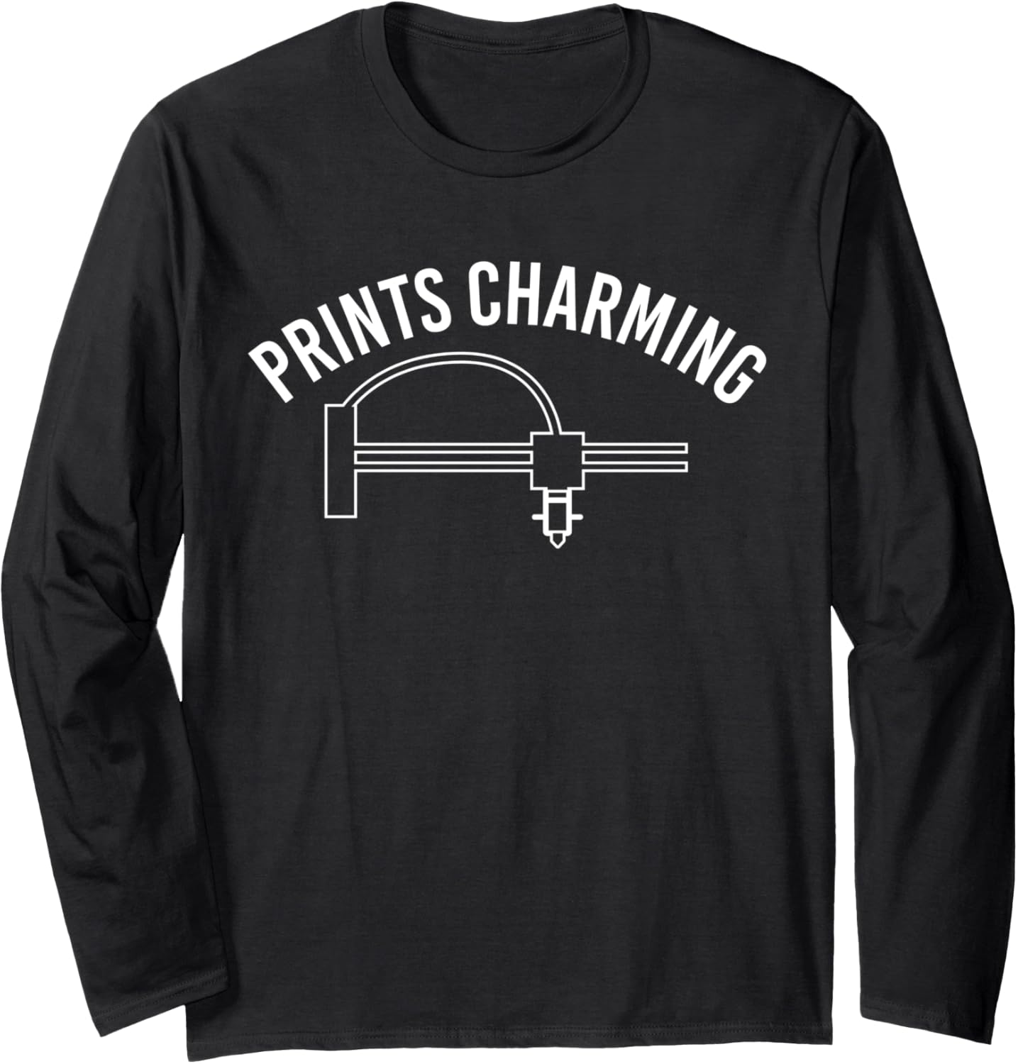 Prints Charming 3D Printer Printing Long Sleeve