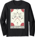 Knitting Knitter Tarot Card Yarn Craft Crochet Long Sleeve
