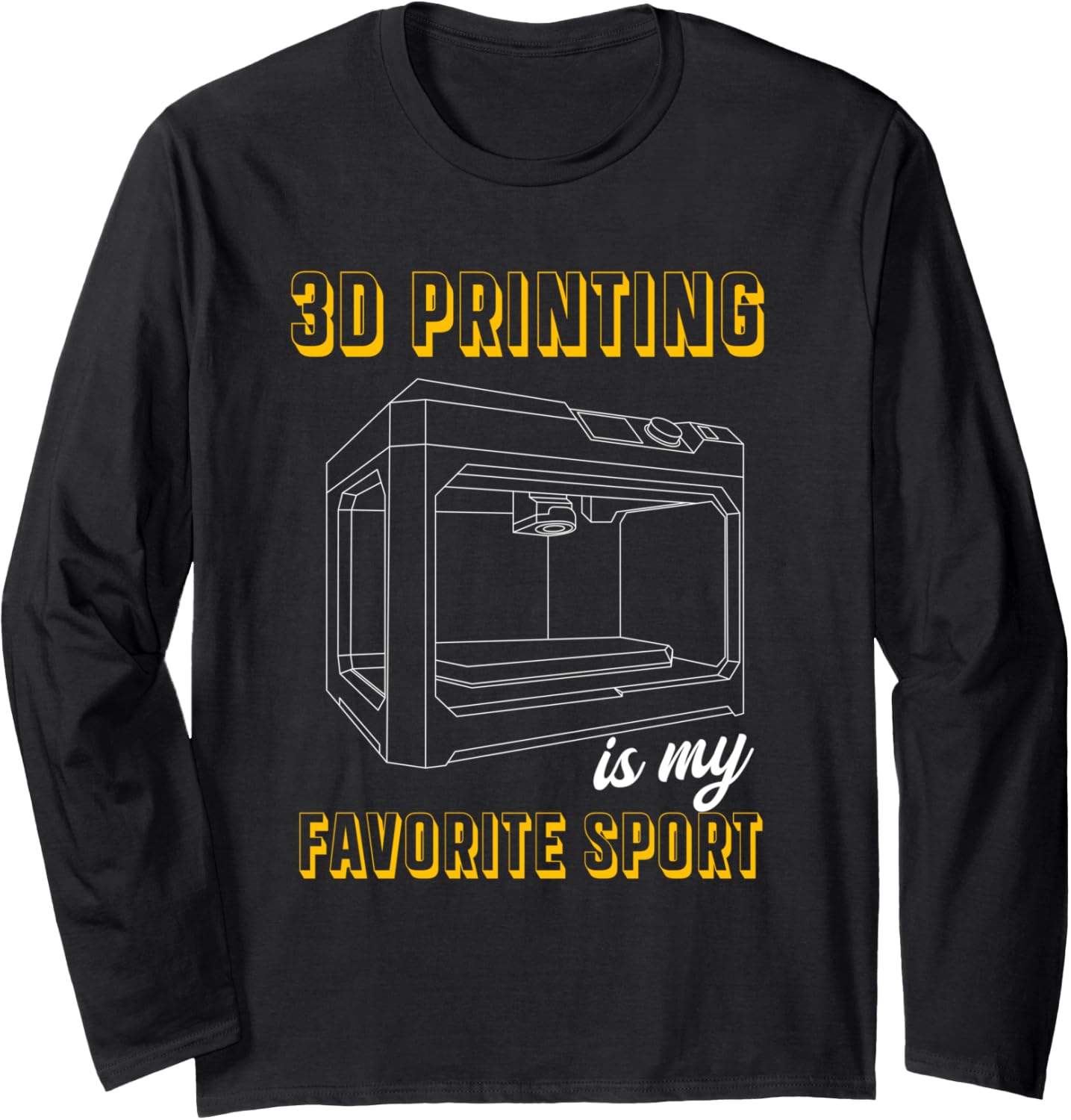3D Printing Digital Sport Artist 3D Printer Art Long Sleeve