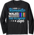 Romantic Walks Through Filament Dept Funny 3D Printer Long Sleeve