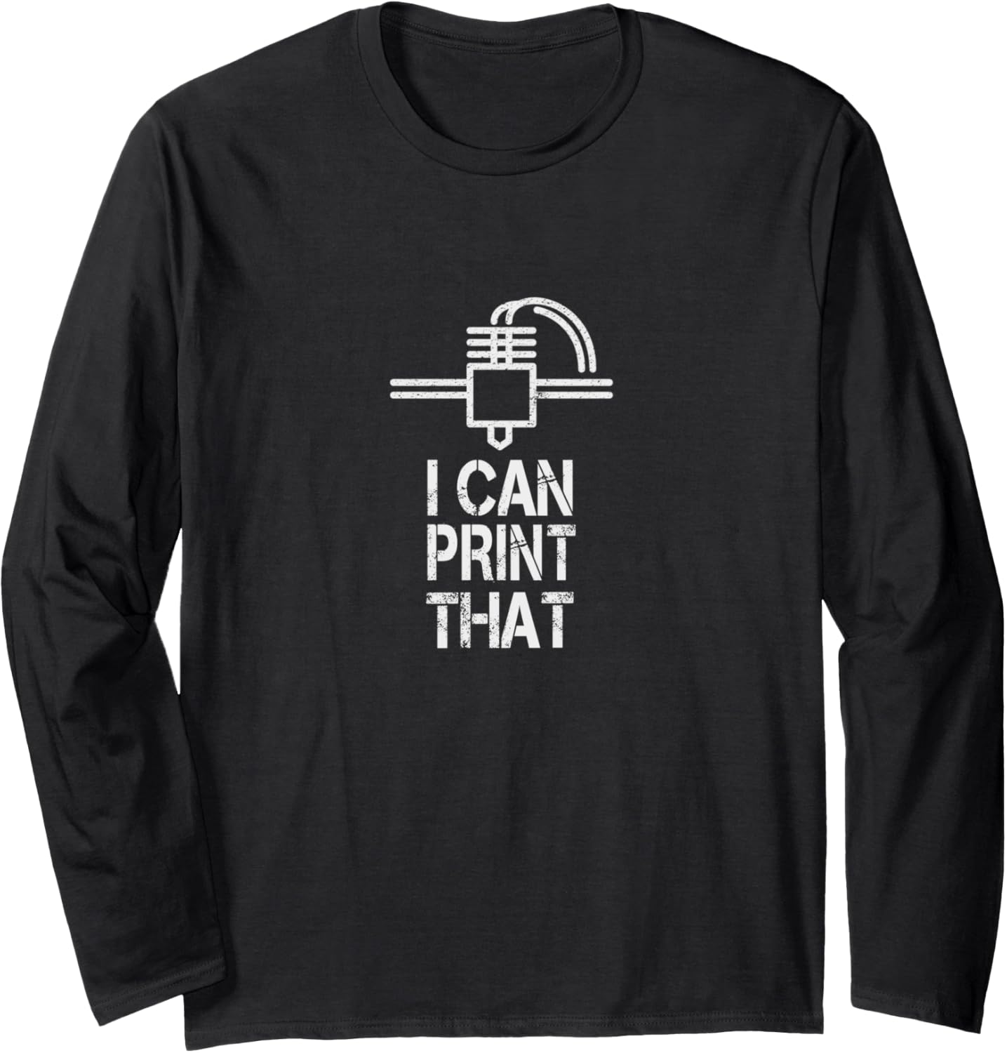 Funny Retro 3D Printer Machine Fun Geek Computer Science It Long Sleeve