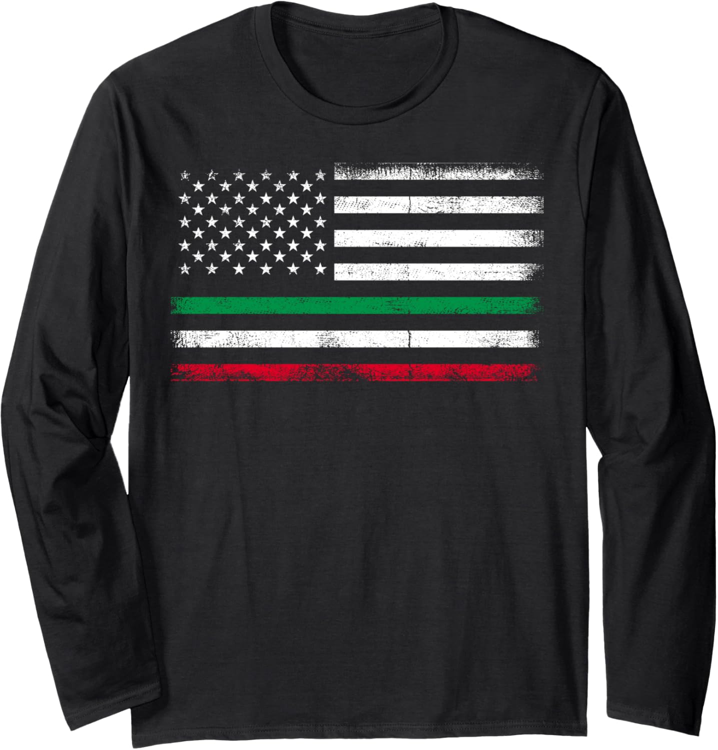 Italian American Flag Italy Flag Long Sleeve