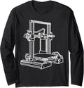 3D Printer Tinkerer Idea To Birthday Pla Printer Long Sleeve