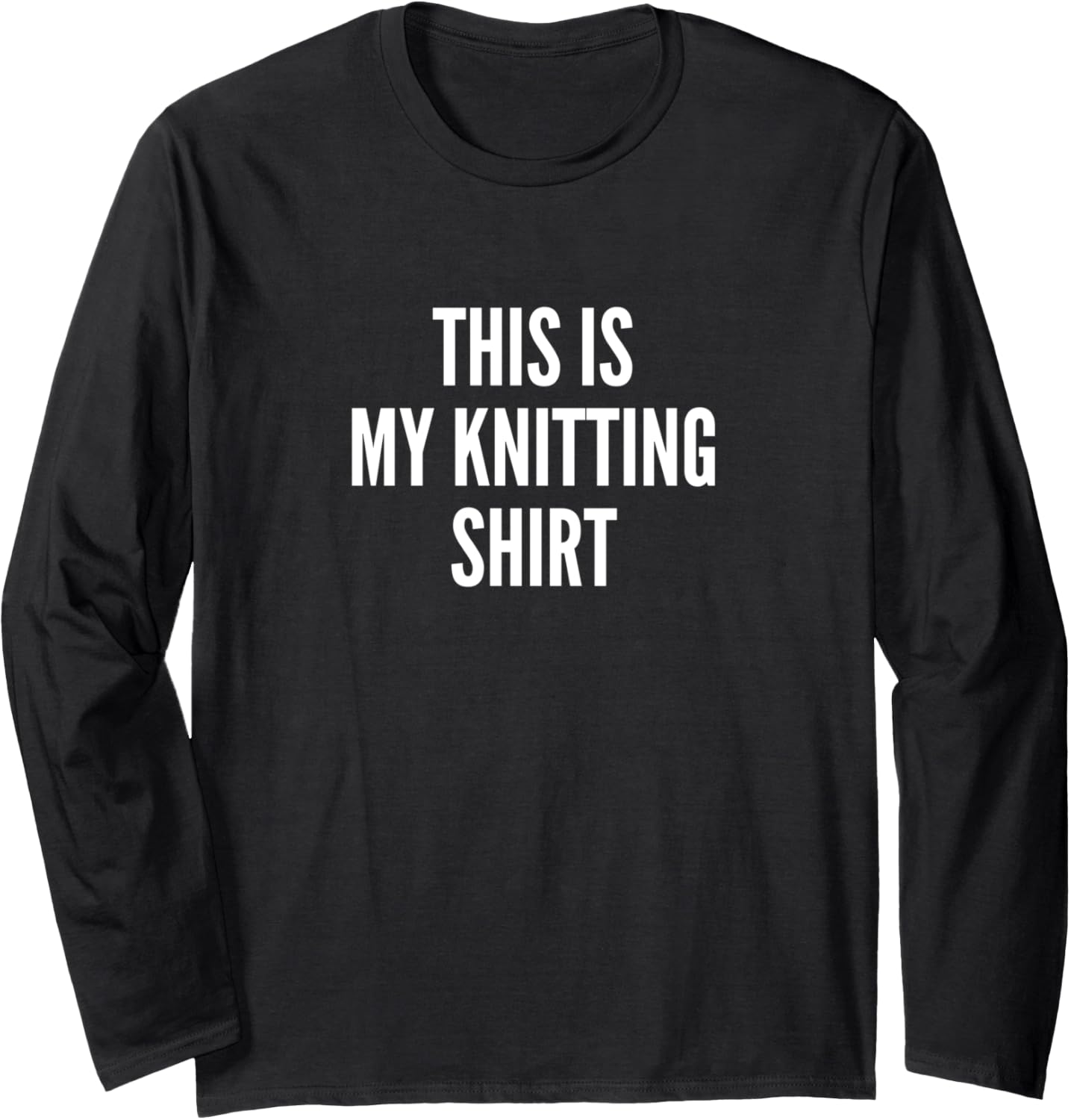 Funny Knitting Gift for Knitter Who Knits With Yarn Ball Long Sleeve