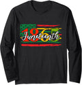 Juneteenth 1865 American Flag Men Women Long Sleeve