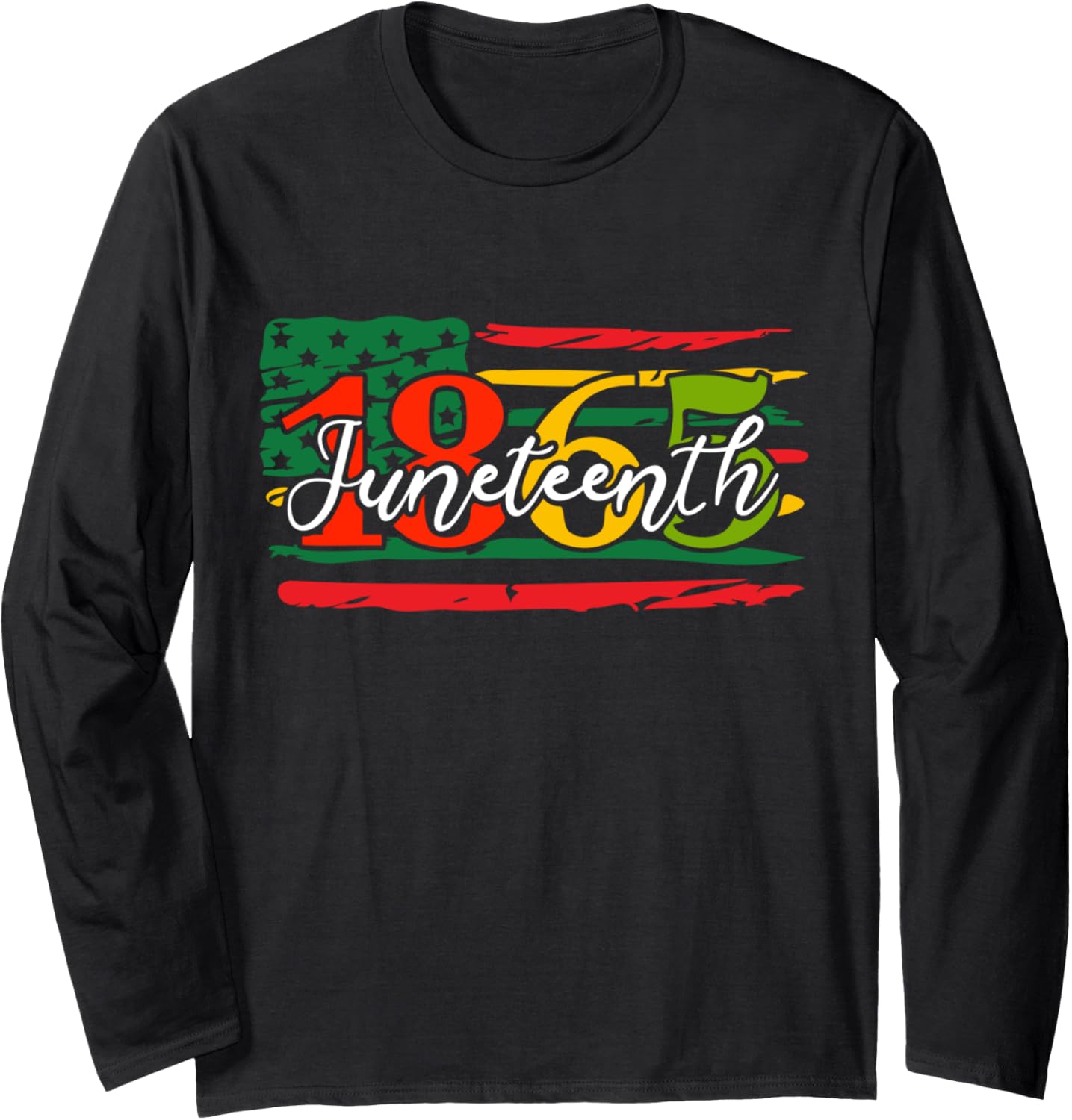Juneteenth 1865 American Flag Men Women Long Sleeve