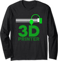 3D Printer Layer Nerd 3D Printing Long Sleeve