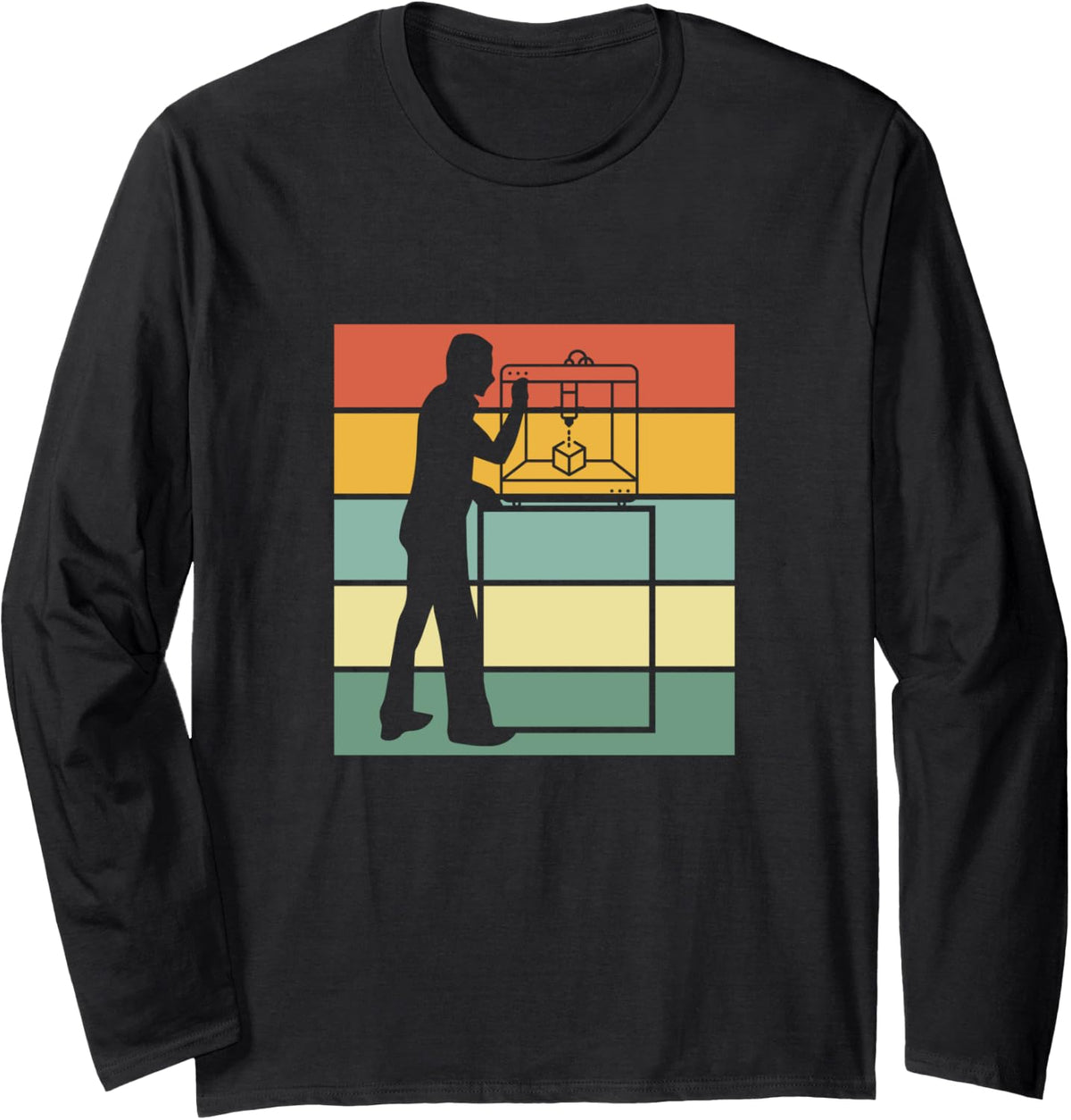 Funny 3D Printing Service Business Owner 3D Printer Lovers Long Sleeve