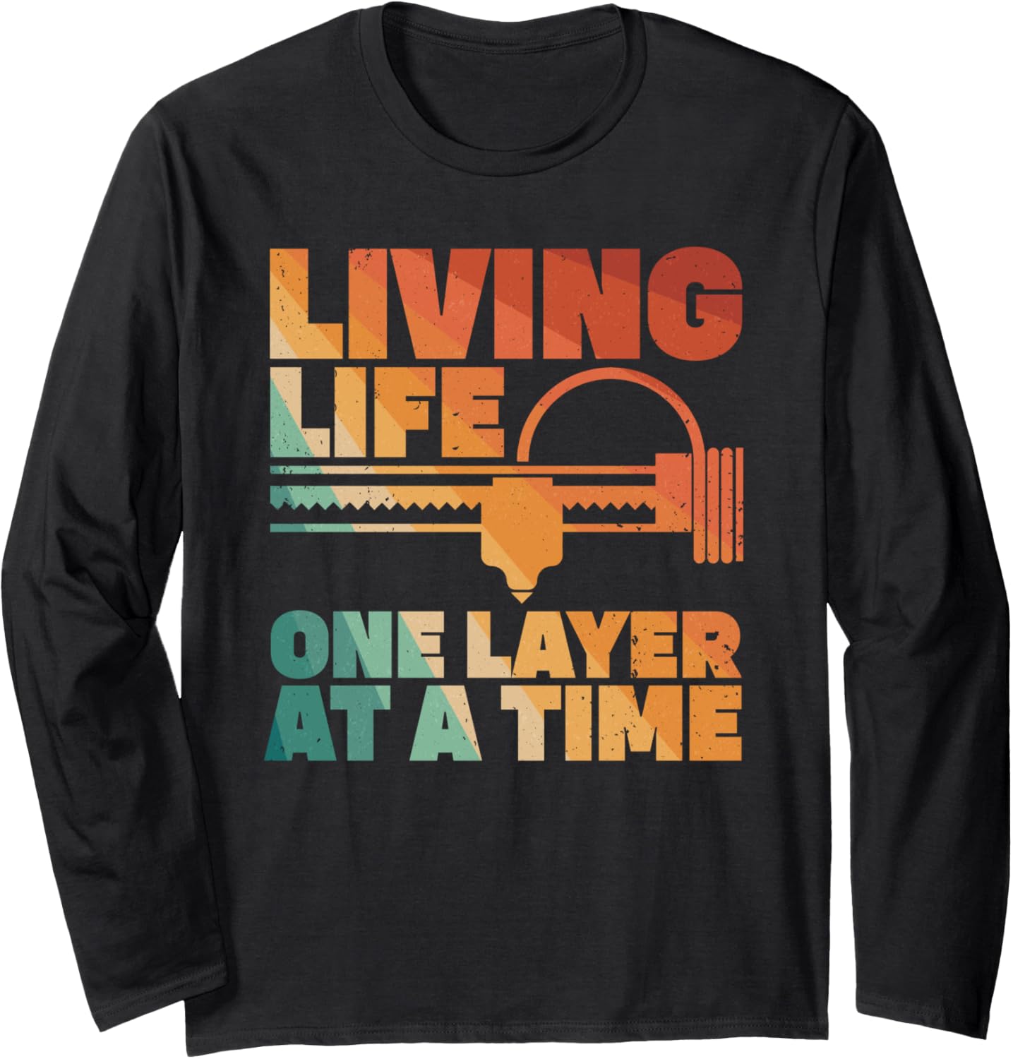 Funny 3D Printing Art Men Women 3D Printer Lovers Geeks Long Sleeve
