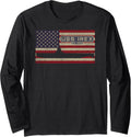 Uss Irex Ss 482 Submarine Usa American Flag Long Sleeve