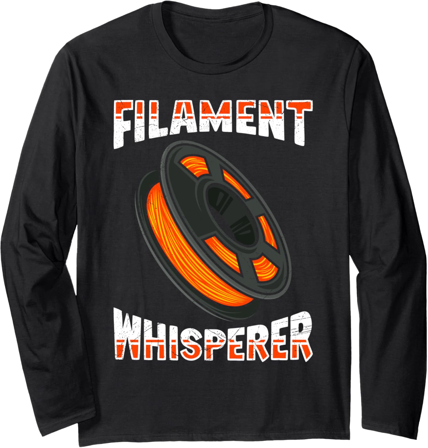 Filament Whisperer 3D Printing Funny 3D Printer Long Sleeve