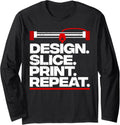 Cool 3D Printing Men Women 3D Printer Machine Print Geek Long Sleeve