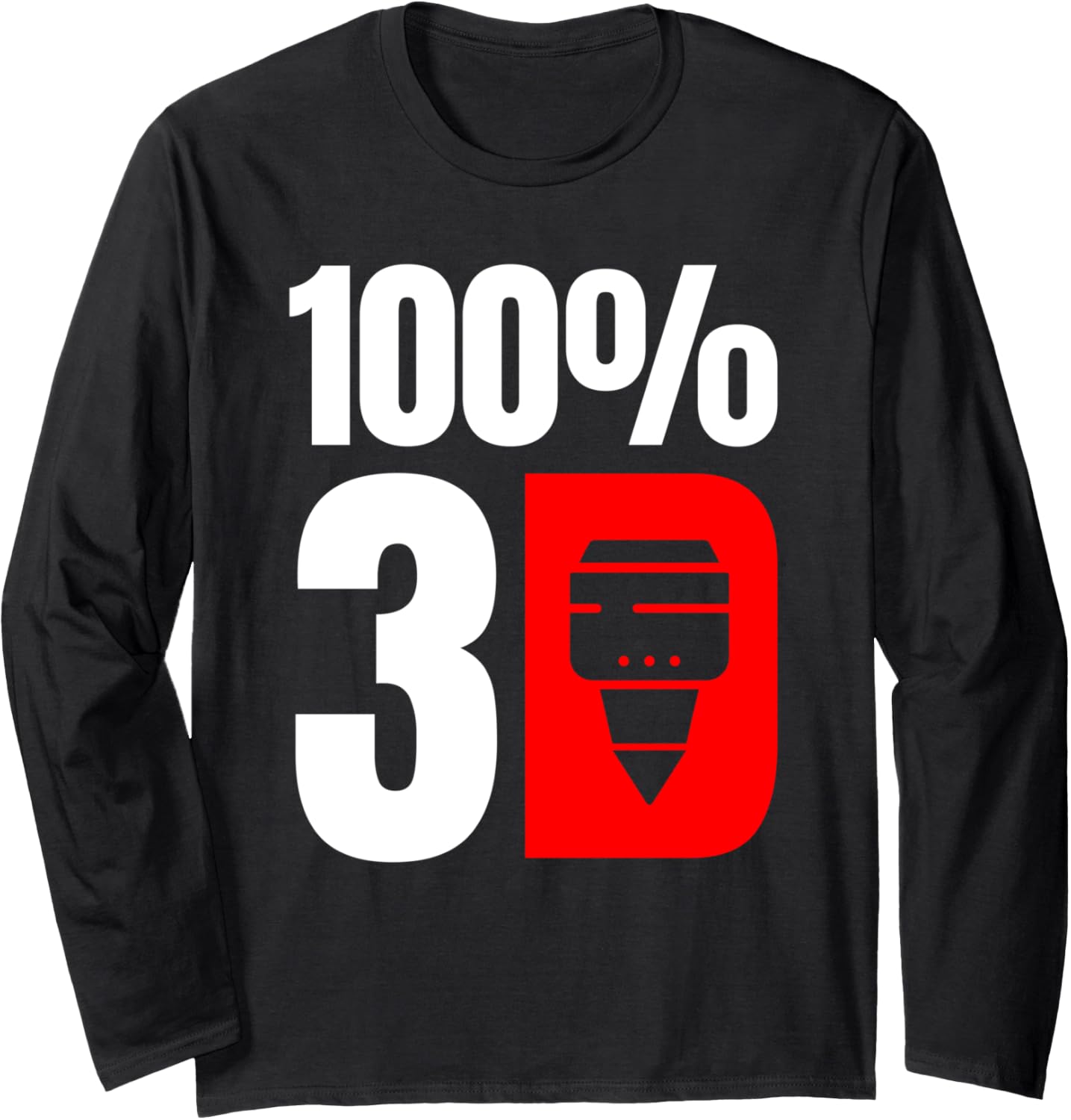 100 3D Printer Printing Long Sleeve